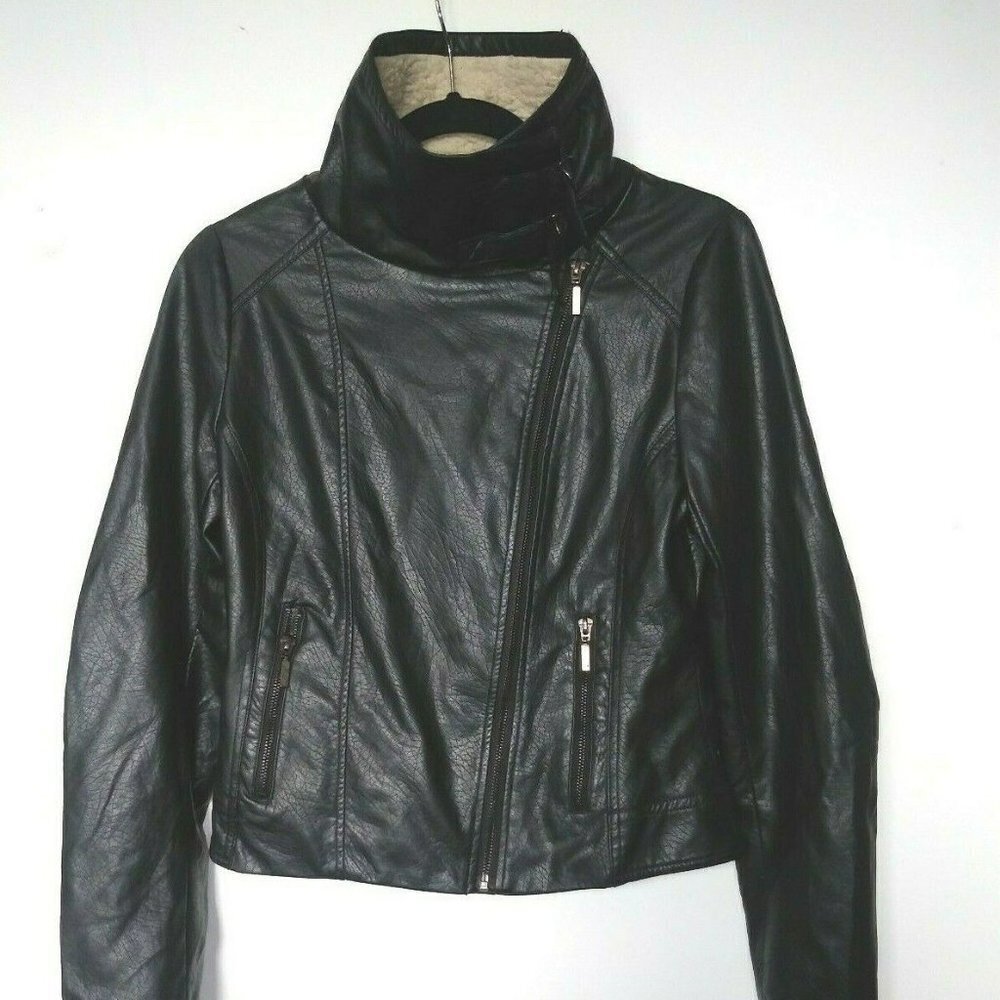 Yoki New York Vegan leather jacket biker/moto